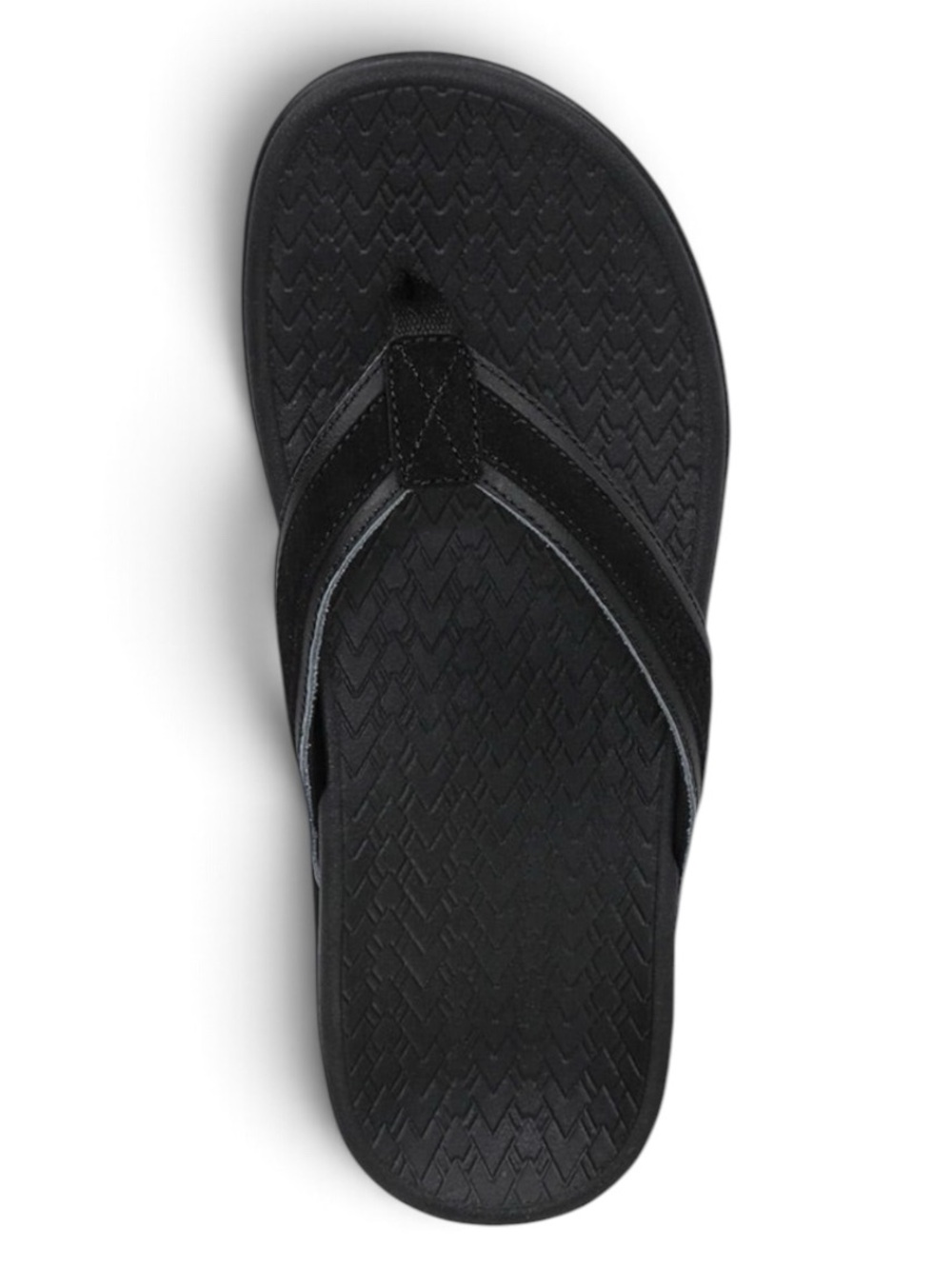 Vionic Tide Sport Black Orthotic Flip Flop Sandals